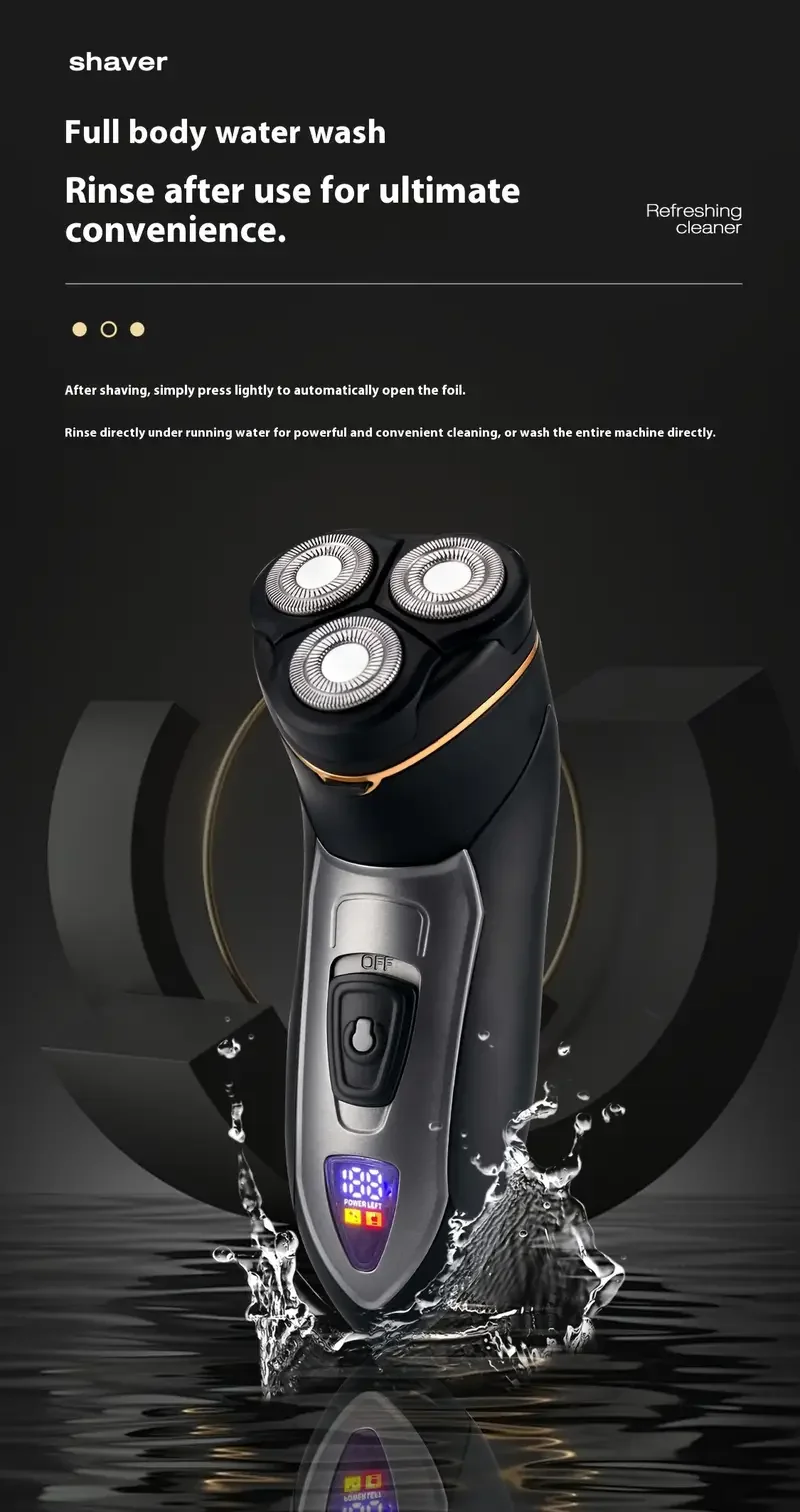3d Floating Electric Shaver For Men With Led Display & Usb-c_voghion.com