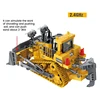 1:24 2.4Ghz 9 Channels Remote Control Tractor Toy Bulldozer RC Aluminum Alloy Engineering Tractor Toys For Kids 4