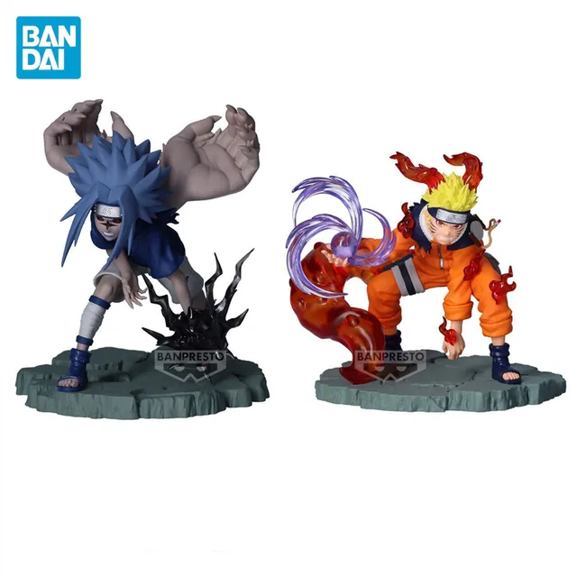 BANPRESTO-NarAAMemTossaga Uchiha Sasuke Uzumaki NarAAShippuden Anime Figure Toys, Modèle en PVC, Collection Butter, Original 1