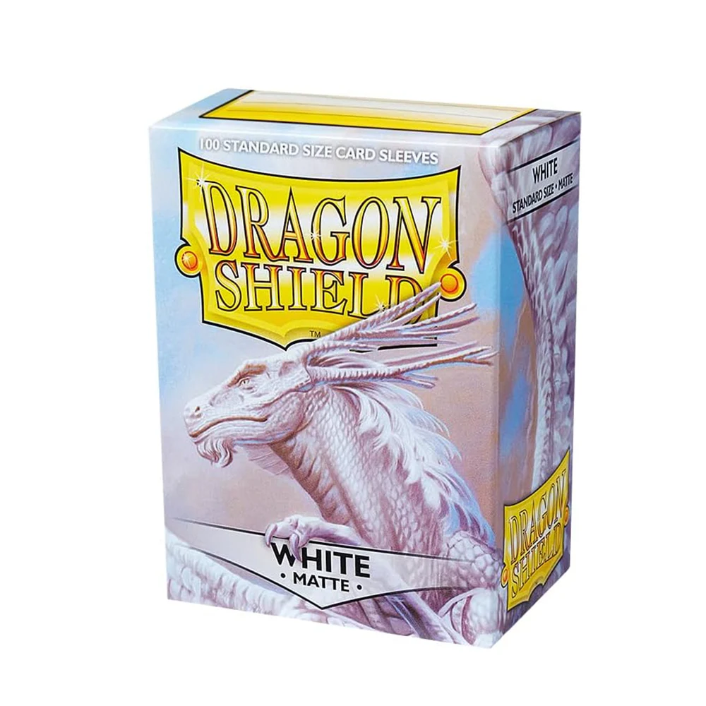 66x91mm 100pcs White High Quality Dragon Shield Cards Sleeves Board Games Cards Playing TCG/PKM/MTG Sleeves Protector