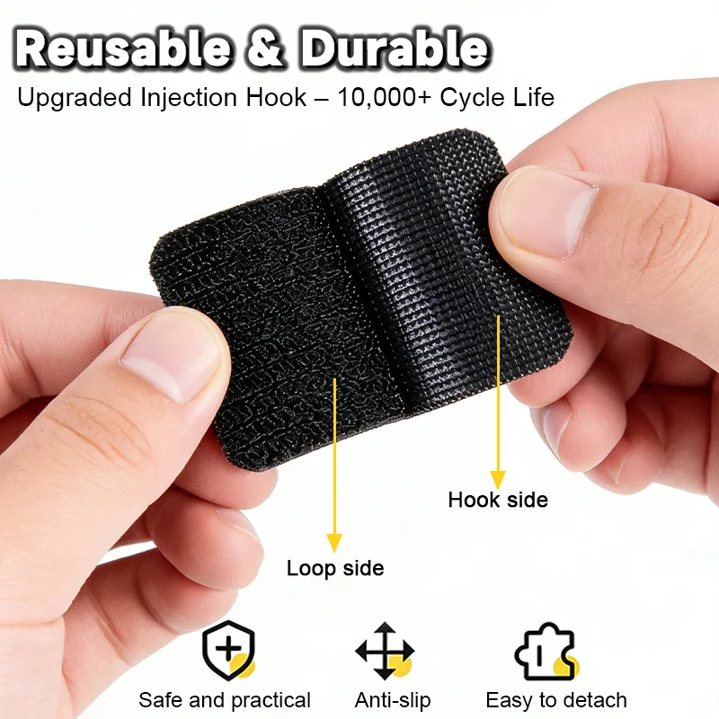 10PCS 강력한 카펫 고정 스티커 접착식 자동차 바닥 매트 고정 패치 홈 시트 미끄럼 방지 테이프 스티커 양면 테이프