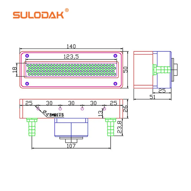 램프 UV 350W 120*20mm 디지털 프린터 UV LED 경화 램프 Epson i3200/XT800/XP600/DX7 노즐 UV 프린터 수냉식 LED UV 램프