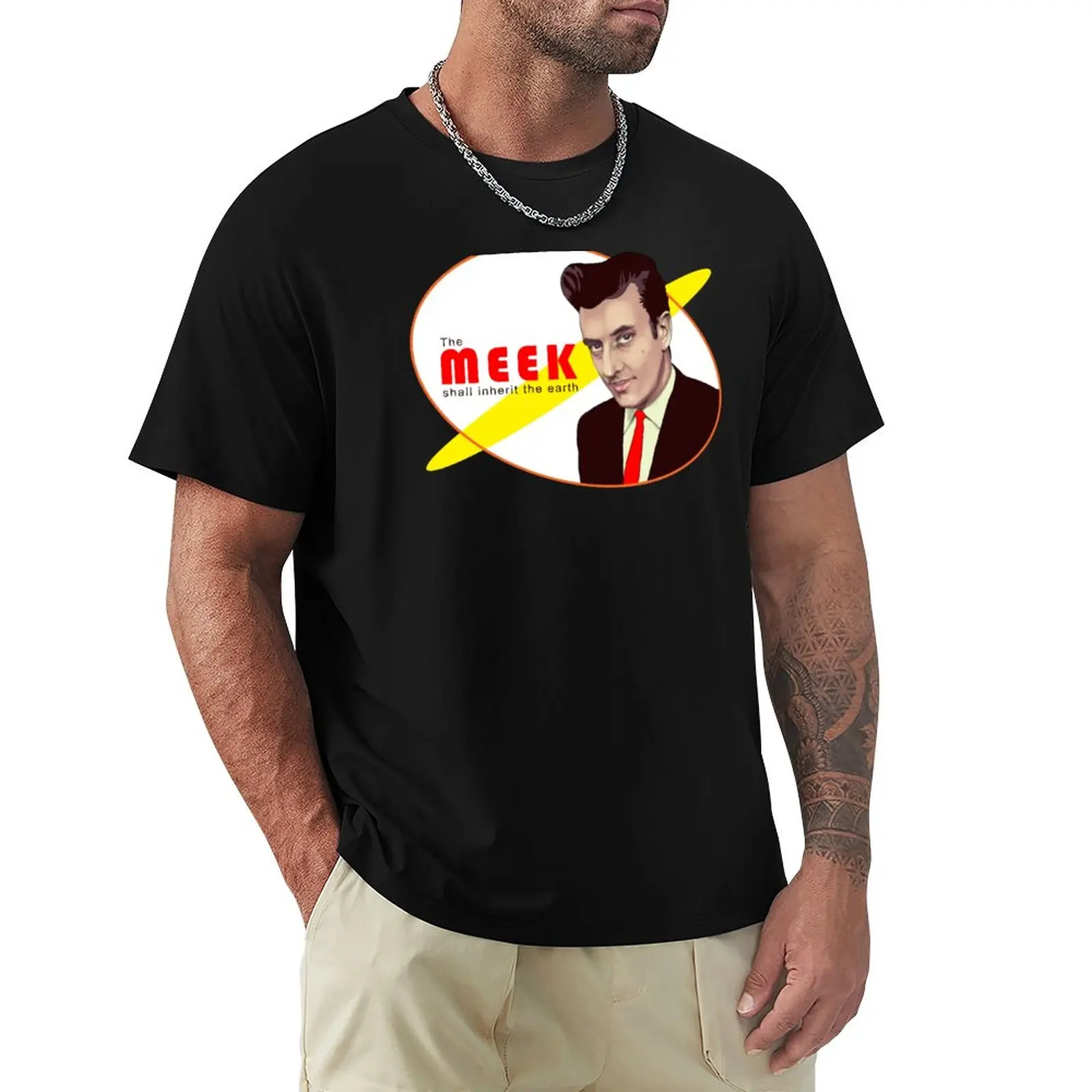 

Joe Meek shall inherit the earth T-Shirt animal prinfor boys summer tops plain white t shirts men
