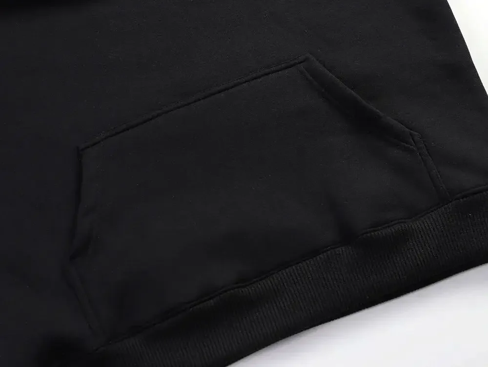 Hooded Sweater Jacket Hoodie Jumper Pure Cotton Letter Printing Men Women Couples