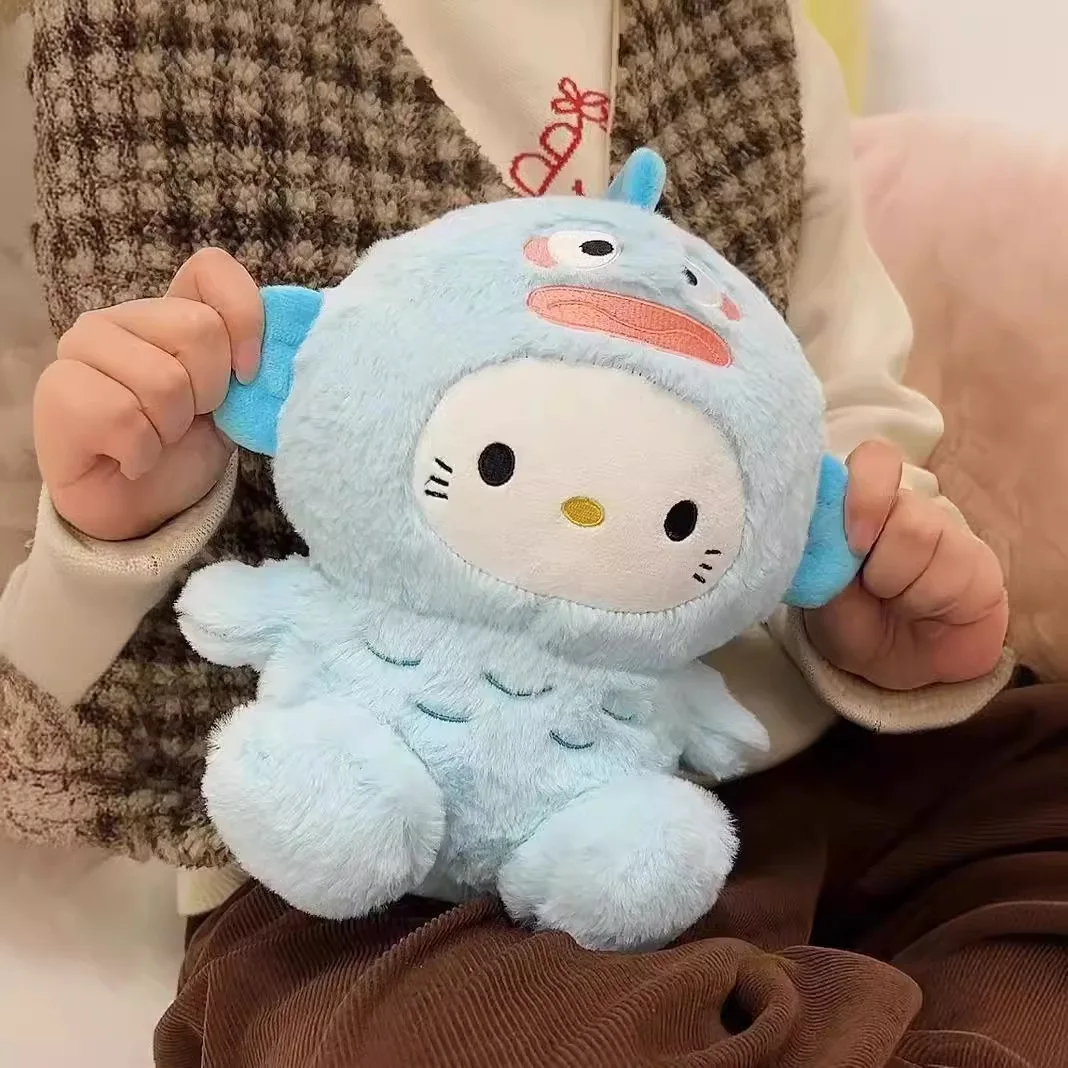 Miniso Sanrio Hangyodon Hello Kitty Plush pendant plush pillow Doll Plush Toy 30cm festival Birthday Gift