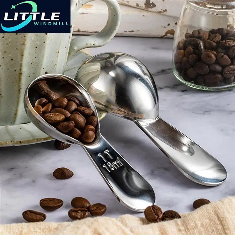 

Stainless Coffee Steel Measuring Spoon Engraved Coffee Milk Powder Spice Measure Scoop Kitchen Baking Cooking Products