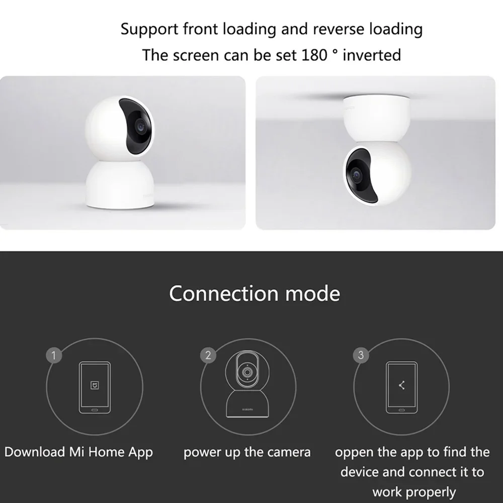 Xiaomi Smart IP Camera 2 PTZ Version 2.5K 1440P Full Color Night Vision Home Security AI Face Recognition Work with Mi Home App 2