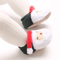 0-18Months Newborn Boys and Girls Christmas Baby Shoes Toddler First Walkers Soft Bottom Infant Flats Warm Snow Boots 6