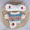 1set Clothes Suit Exquisite Soft Knitted Sweater DIY Accessories For 30cm Kawaii Yellow Duck Lalafanfan Plush Toys Stuffed Dolls 6