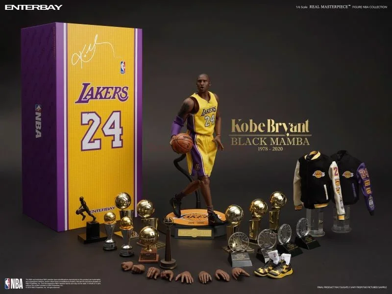 Фото Оригинальная модель Eb Enterbay Kobe Rm-1036 1/6 Nba, баскетбольный игрок Kobe Black Mamba, Классическая коллекция, совместная экшн-фигурка №5