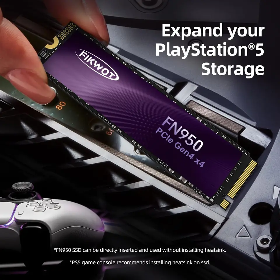 Fikwot FN950 SSD 1TB 2TB 4TB 5000MB/s PCIe4.0x4 NVMe Up to M.2
