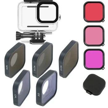 GoPro Hero 12 11 필터 ND 8 ND16 ND32 CPL 렌즈 필터 보호, GoPro 10 /9 ND 액션 카메라 필터 세트 액세서리