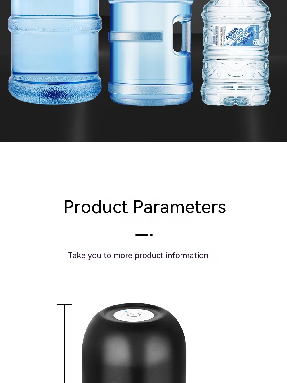 5 Gallonen Wasser flaschen spender USB-Aufladung automatische Trinkwasser pumpe tragbare elektrische Wassersp ender Wasser flasche Switc – Detail 14