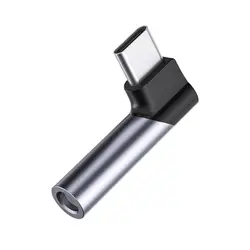Universal USB Type C to 3.5mm Headphone Audio Adapter Dongle (Elbow mini)