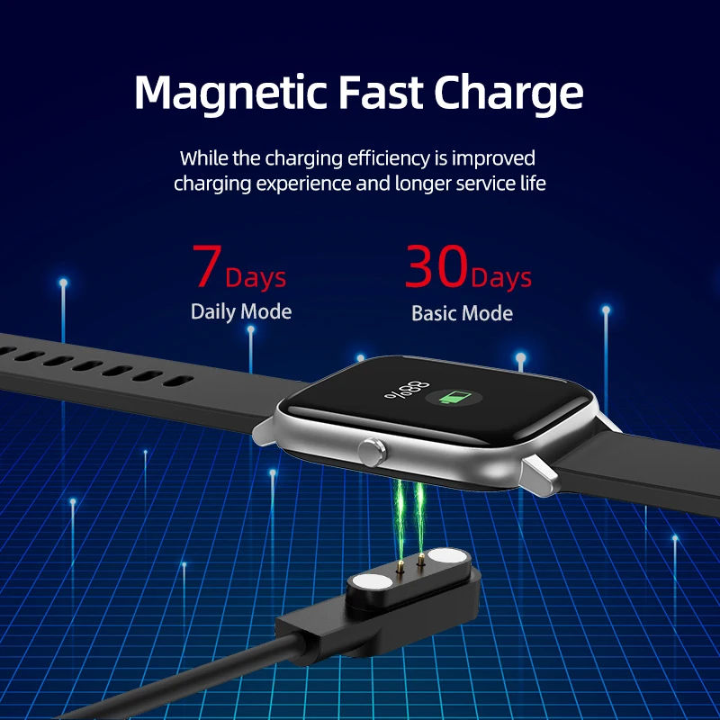 Inteligente para a Mulher para Telefones Construir em Pressão Dados de Carregamento Relógio Android Arterial Saúde Rastreador Esporte Sono Magnético Lh6 Ip67 - Image 5