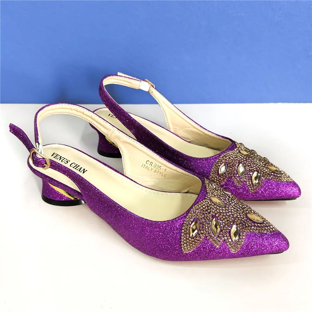 

Sweet Italy Wedding Shoes African Party High Heels Italian Style Iadies Nigeria Bohemian Pattern Sequined Braided Knot Shoes