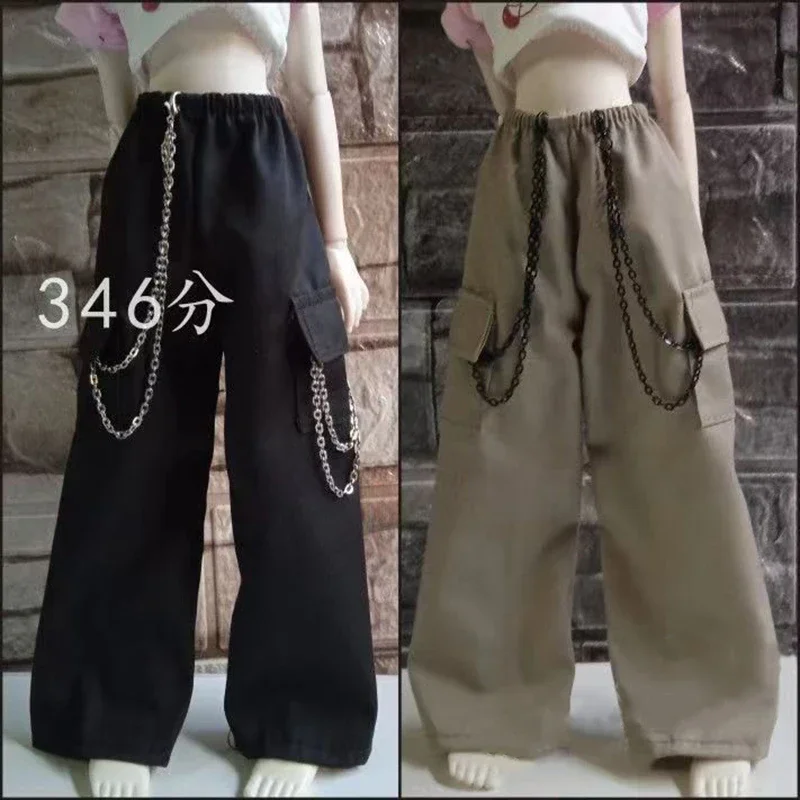 30CM / 45CM / 60CM Doll Clothes 1/3 1/4 1/6 BJD Doll Accessories BJD SD DIY Fashion Hoodie Toys Dolls Clothing (1/3,Black