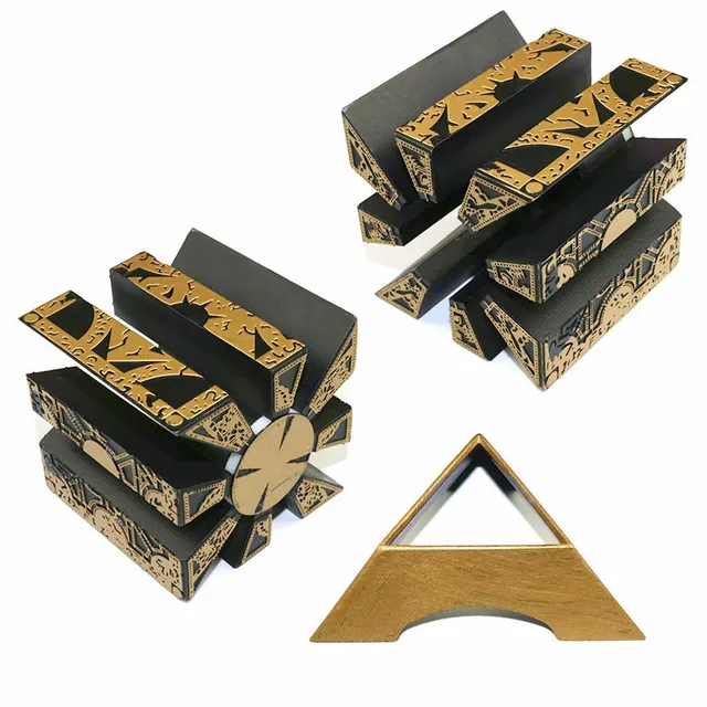 1:1 Hellraiser Cube Puzzle Box Moveable Lament Terror Film Serie Puzzle Box Cube Fully Functional Pinhead Prop Model Figure Toy 4