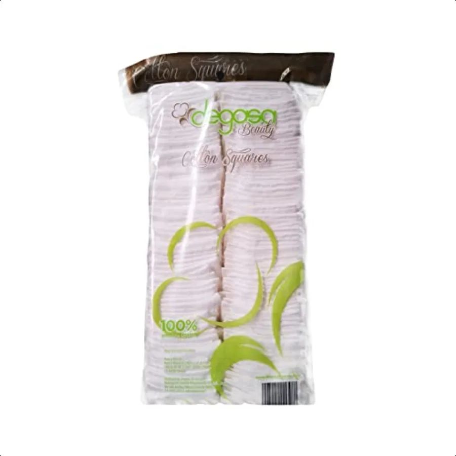 Premium Cotton Exfoliating Squares Hypoallergenic Makeup Remover