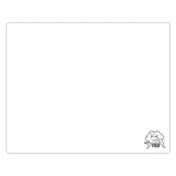 Skyglass Pro Gaming Mouse Pad - Enhanced Smooth Surface Gamer Desk Mat - 350x300mm (Cloud White)