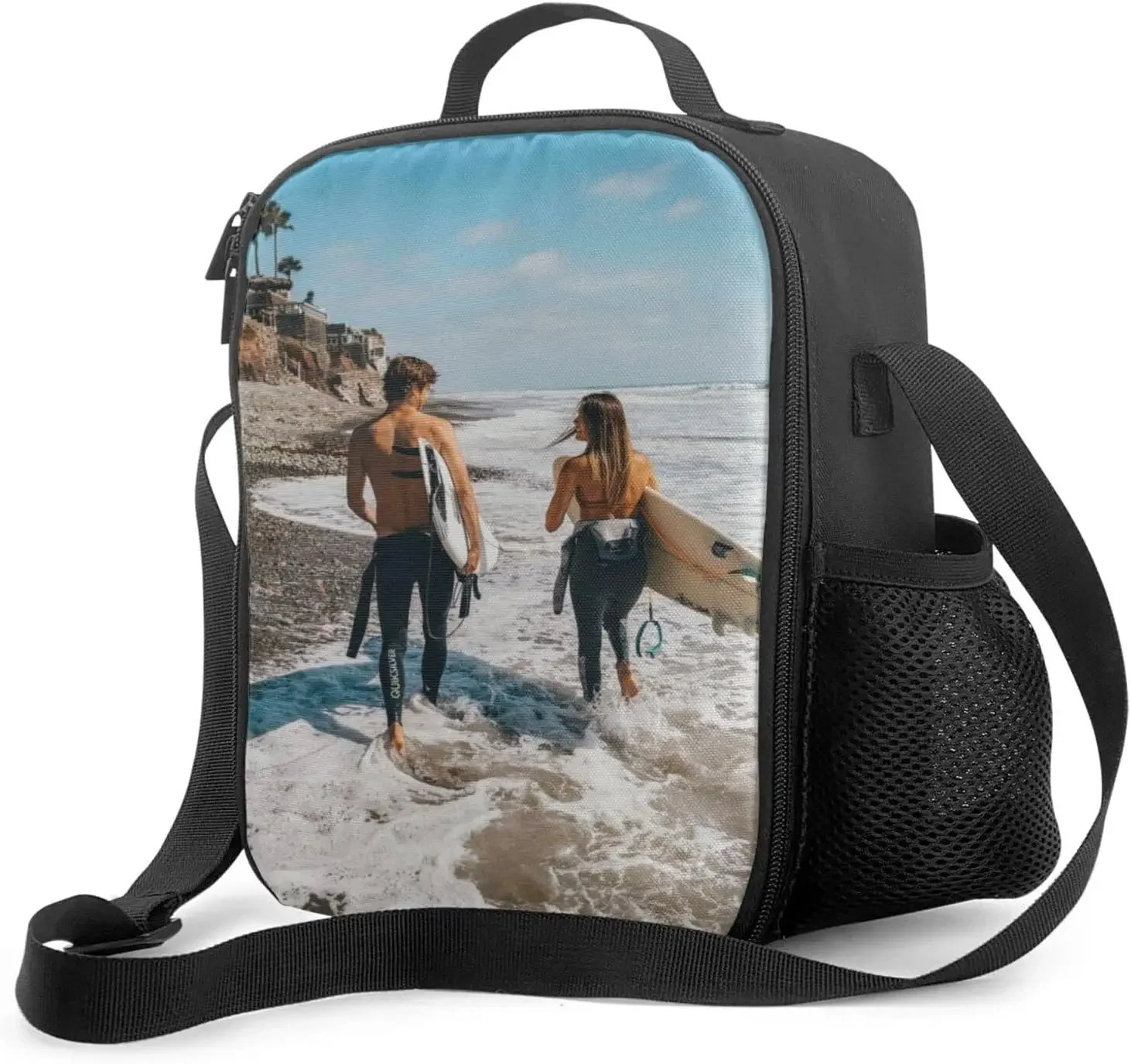 Personalized Thermal Lunch Box for Women Kids Lunch Bag with Container Insulated Tote Cooler Bag for Office Picnic