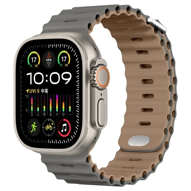 Premium Ocean Silicone Strap for Smartwatch - Durable & Stylish Wristband