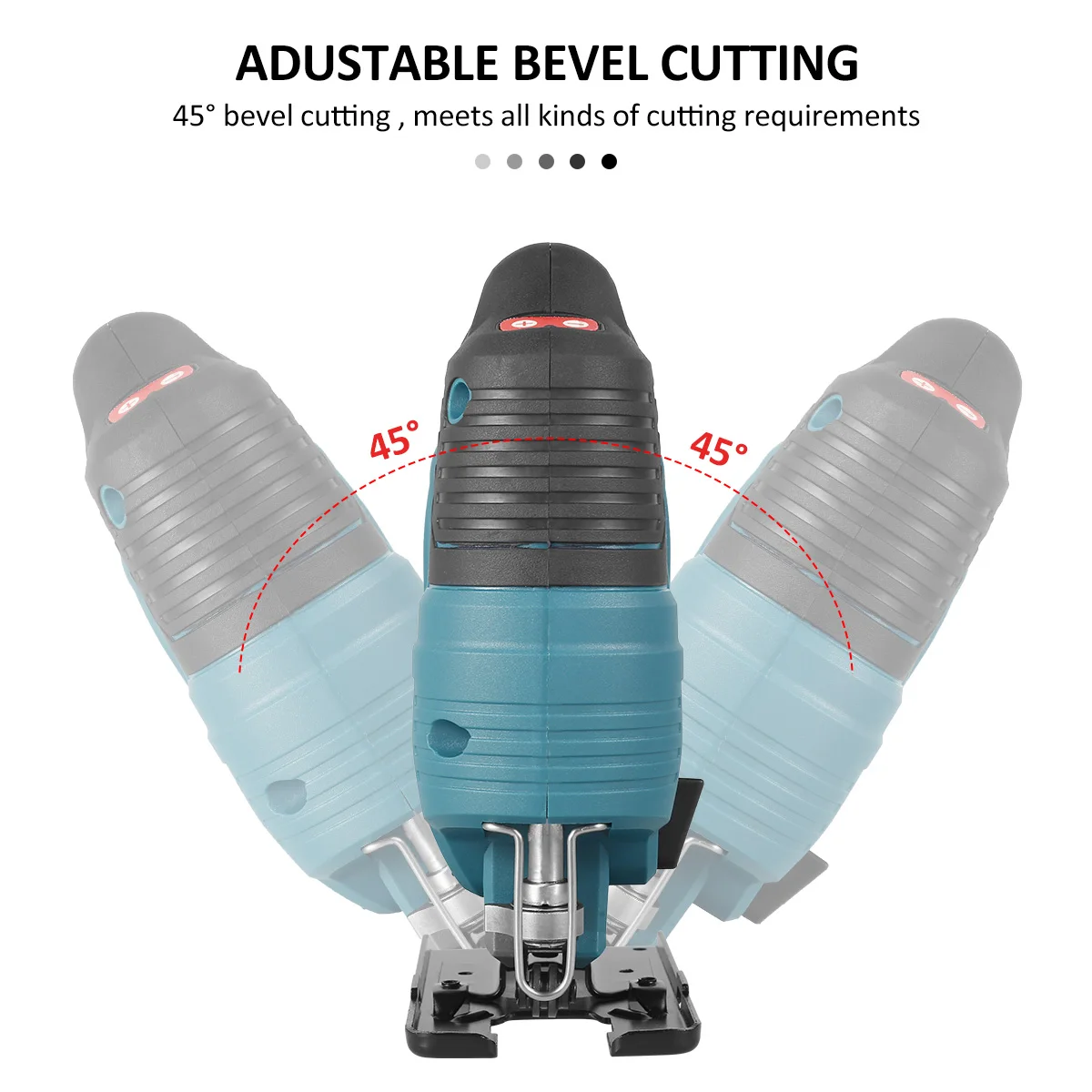 Electric Saw Cordless Jigsaw 18V Brushless Jigsaw Electric Jig Saw Blade Adjustable Woodworking LED Power Tool Makita 18V Battery