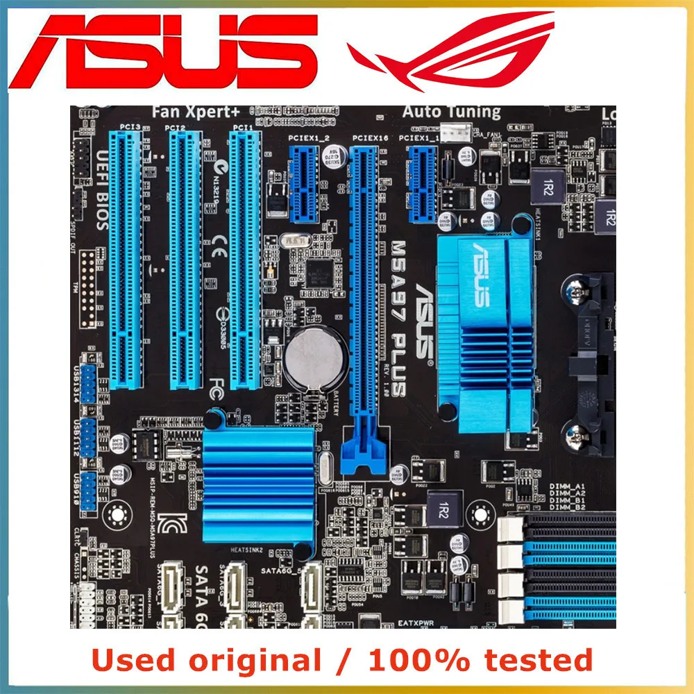 ASUS M5A97 PLUS 컴퓨터 마더보드, AM3 + AM3 DDR3 32G, AMD 970 데스크탑 메인보드, USB2.0 SATA II