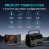500W Portable Power Station 345.6Wh 108000mAh Solar Generator LiFePo4 Battery 110V 220V Energy Storage Supply Camping Outdoor ﻿ 4