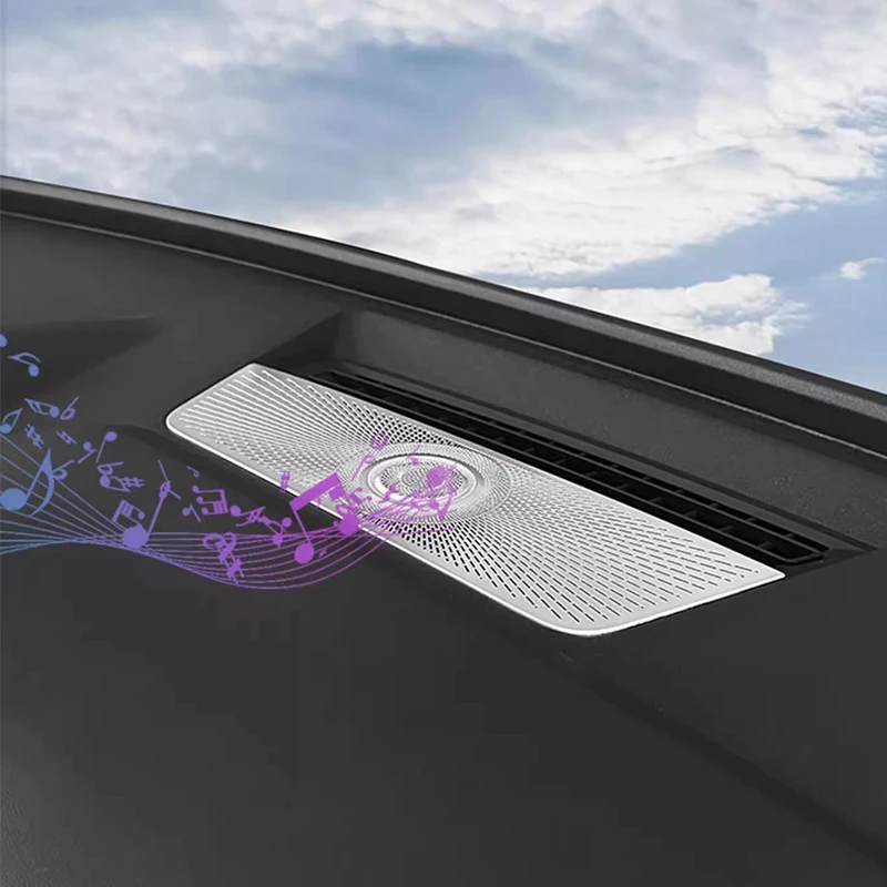 Car Speaker Trim Cover For Audi Q4 E-tron Dashboard Audio Speaker Air Vents Interior Accesiories