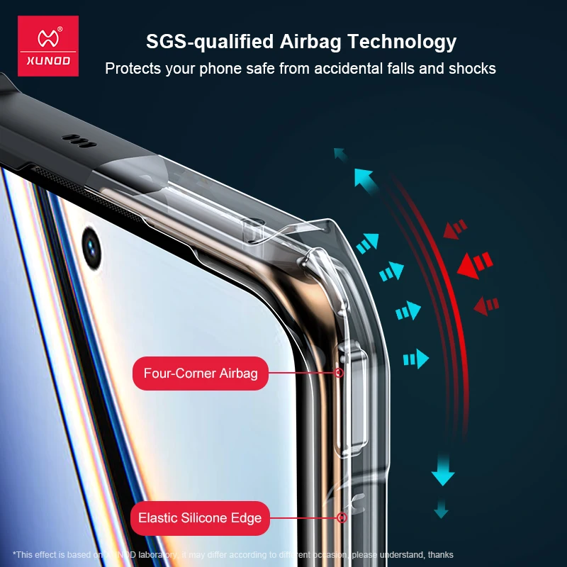 Xundd Phone Case For Realme 11 Pro Case Airbags Shockproof Shell Fingerprint-Proof & Sweat-Proof Scratch-Resistant