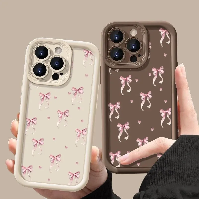 Pink Bow Printed Phone Case