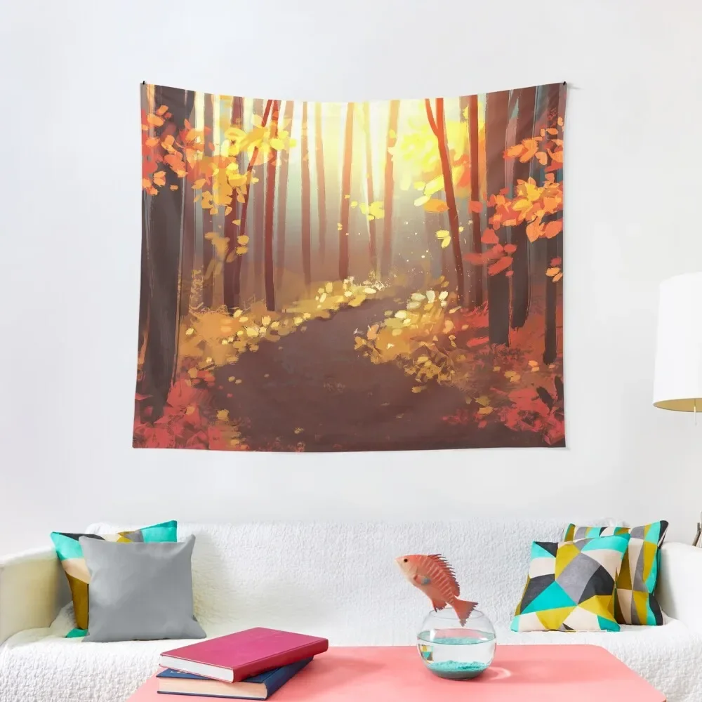 

Fire Forest Tapestry Room Decorations Aesthetic Home Decor Accessories Bedroom Decor Tapestry