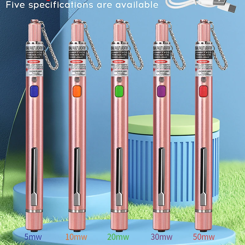 2024 NEW Visual Fault Locator Fiber Optic Cable Tester 10MV 20MV 30MV 50MV Red Light Pen Type Visual Fault Locator