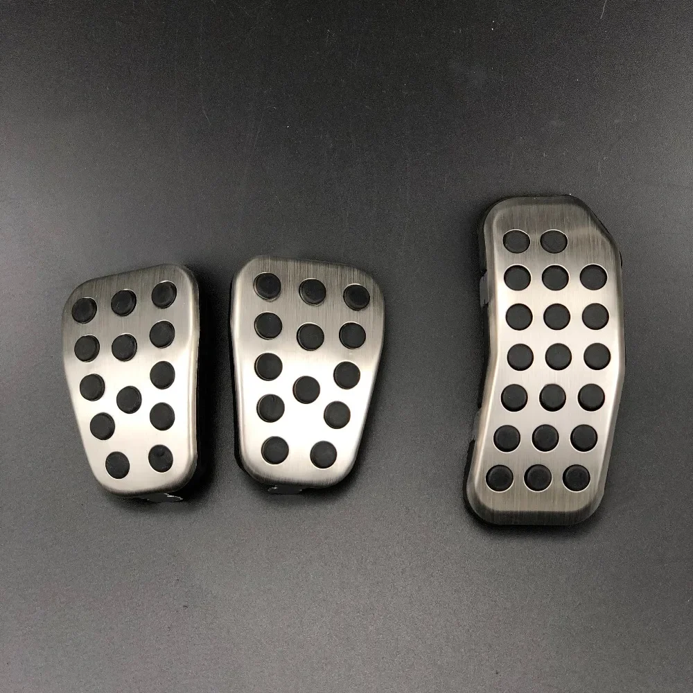Car Styling Brake Clutch Accelerator Gas Pedal Pad Covers Case For Ford Fiesta Ecosport Mazda 2 Auto Accessories