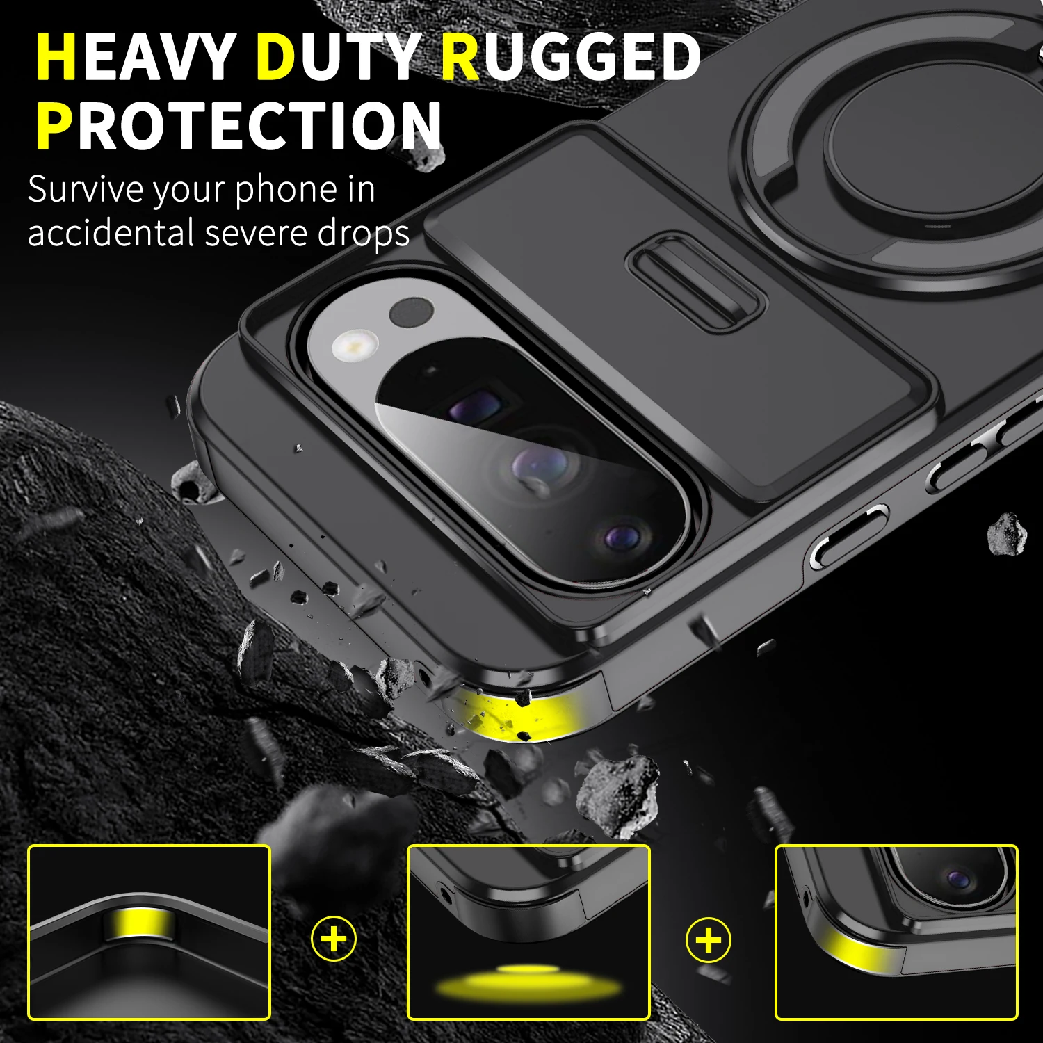 Heavy Duty Drop Protection Kickstand Case