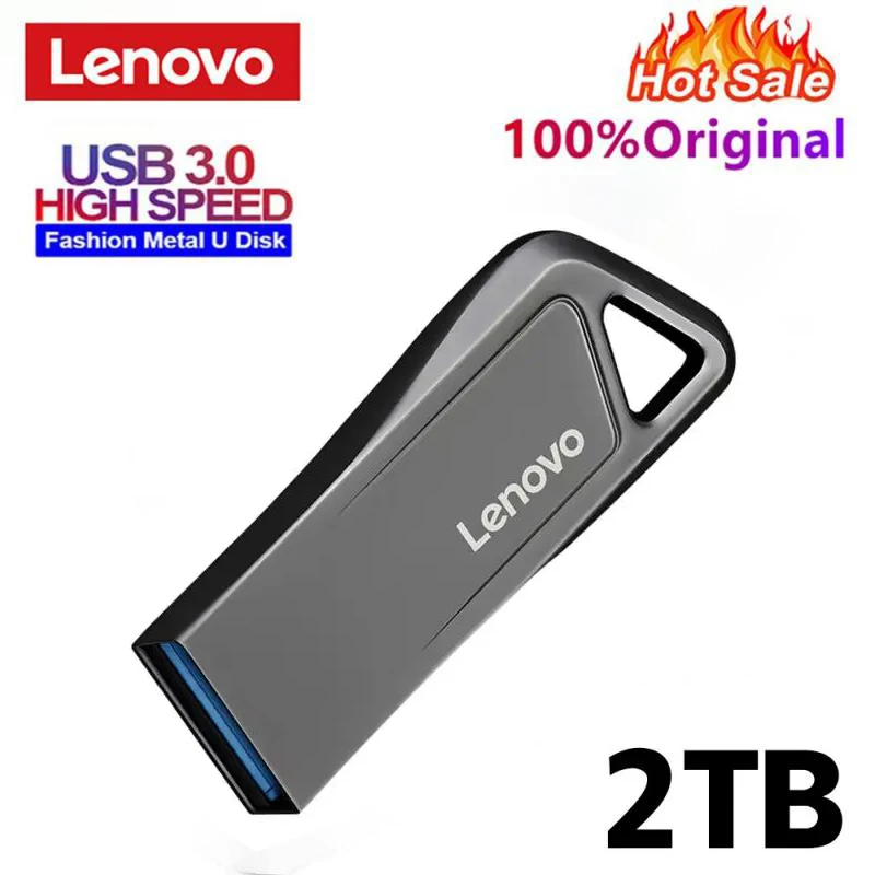 Lenovo 2Tb Metal Usb 3.0 Flash Drive Pendrive Ad Alta Velocità 1Tb 16Tb Usb Drive Ssd Portatile Memoria Usb Flash Disk Type-C Adattatore