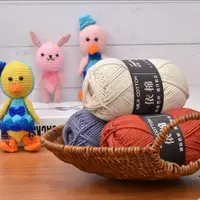 50g 1pc Crocheting milk Cotton yarn Acrylic knitting yarn DIY amigurumi sweater hat line bag blanket slipper line 1