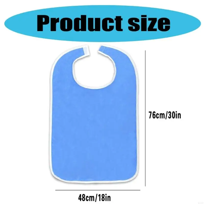 BX0F Comfortable And Washable Bib For Adults Women and Men Large Towel Bibs