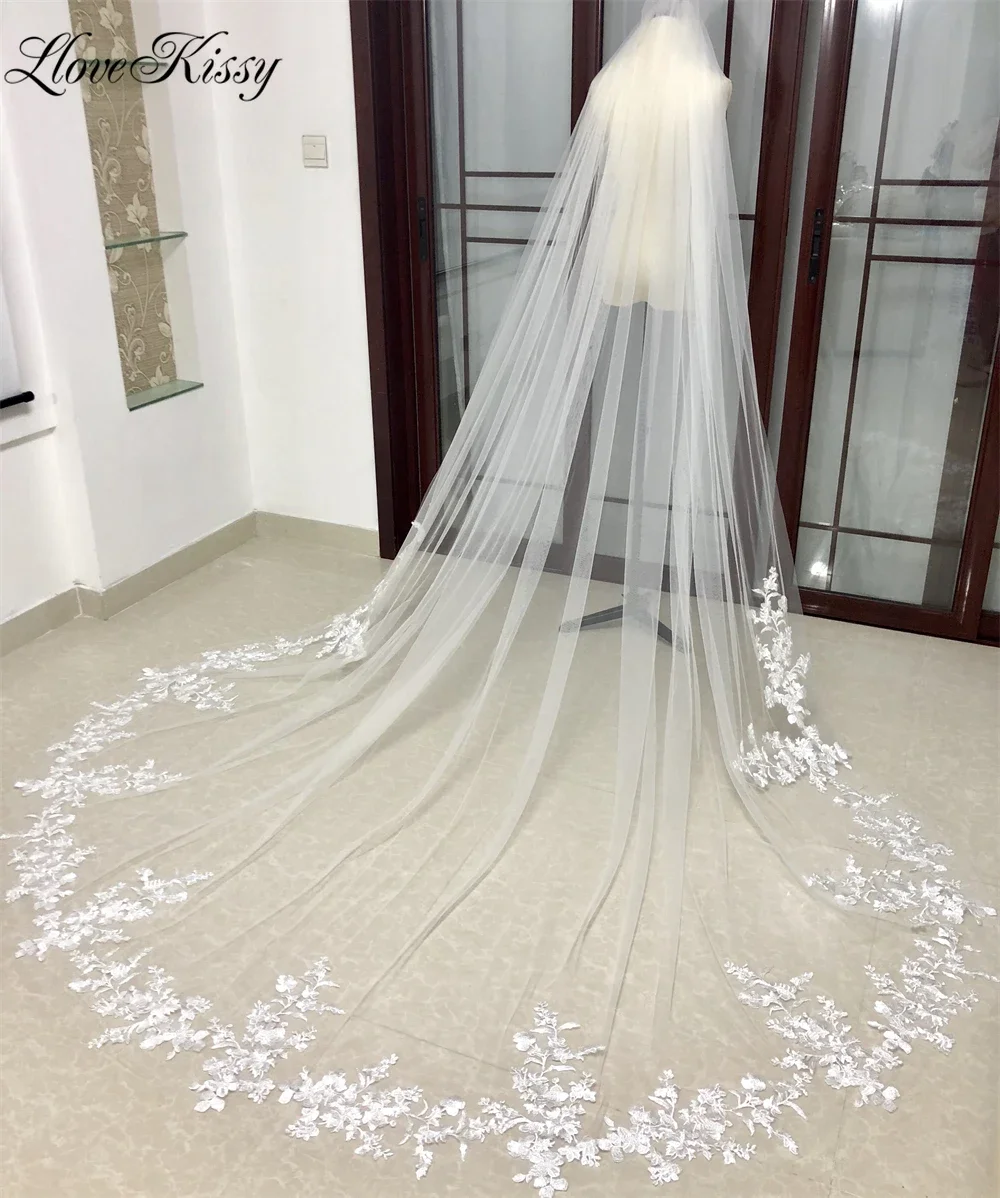 Bridal Veil 1 Tier Long Wedding Veil With Comb for Bride 300cm