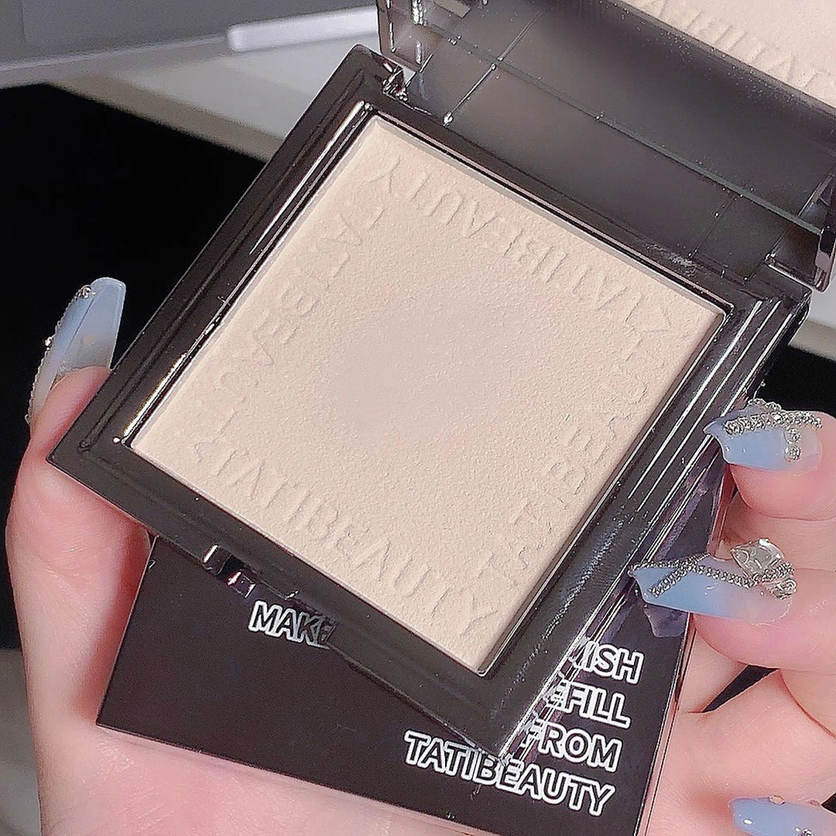 TATIBEAUTY Soft Focus Setting Powder - Small Silver Block Oil Control Loose Powder