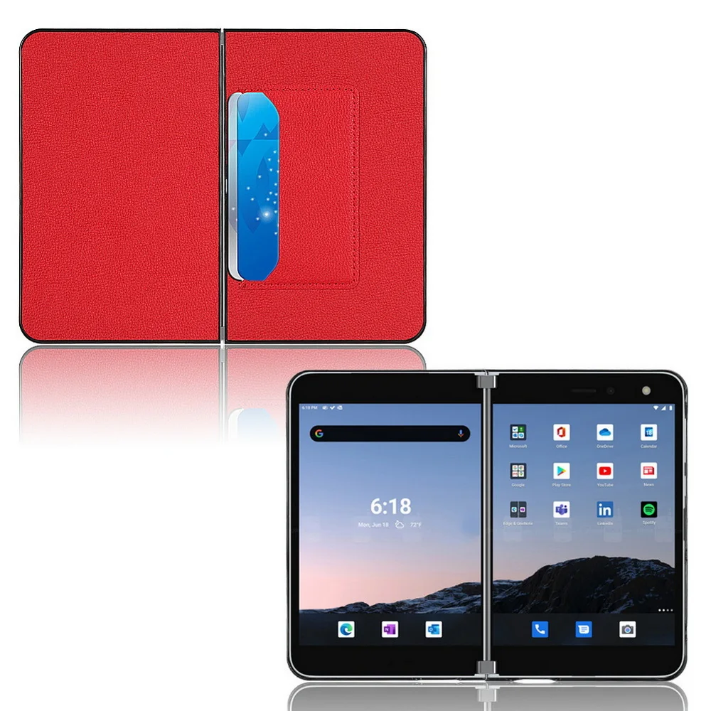Litchi Patterned PU Leather Shockproof Protective Phone Case with Card Slot