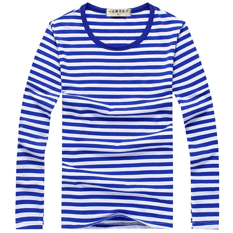 

Sea Shirt long-sleeved T-shirt men's loose crew neck autumn clothes all fashion vintage leggings navy shirt outside wear T