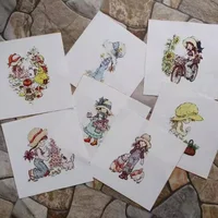 1pc Hand Quilting Bags Tecido Angel Patchwork Child Digital Print Painting Fabric Cotton Hand Dyed Sewing DIY Patchwork