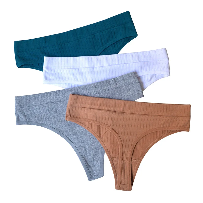 Women Panties 1pcs Cotton Sports Breathable Mid-Waist Underwear