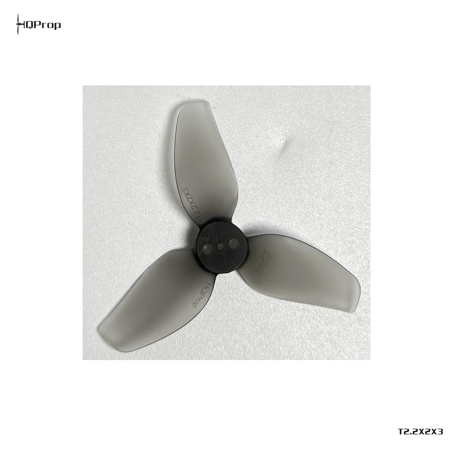 12PCS HQProp 2.2 Inch Grey 3-Blade Polycarbonate Propeller Set