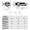 5/20Set Gold Plated GX12 GX16 GX20 2/3/4/5/6/7/8/9/10/12 Pin Male Female Butting Wire Cable Circular Aviation Plug Connector 2