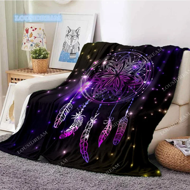 

Dream catcher Throw Blanket Soft Flannel Thin Blankets for Bed SofaCover Bedspread Home Deco picnic blanket for beds Portable