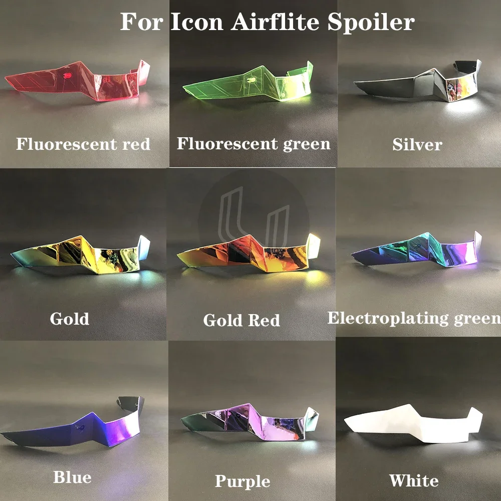 Spoiler Di Ricambio Per Icon Airflite Casco Moto Posteriore Grande Coda Parti E Accessori Per L'Uso In Pista