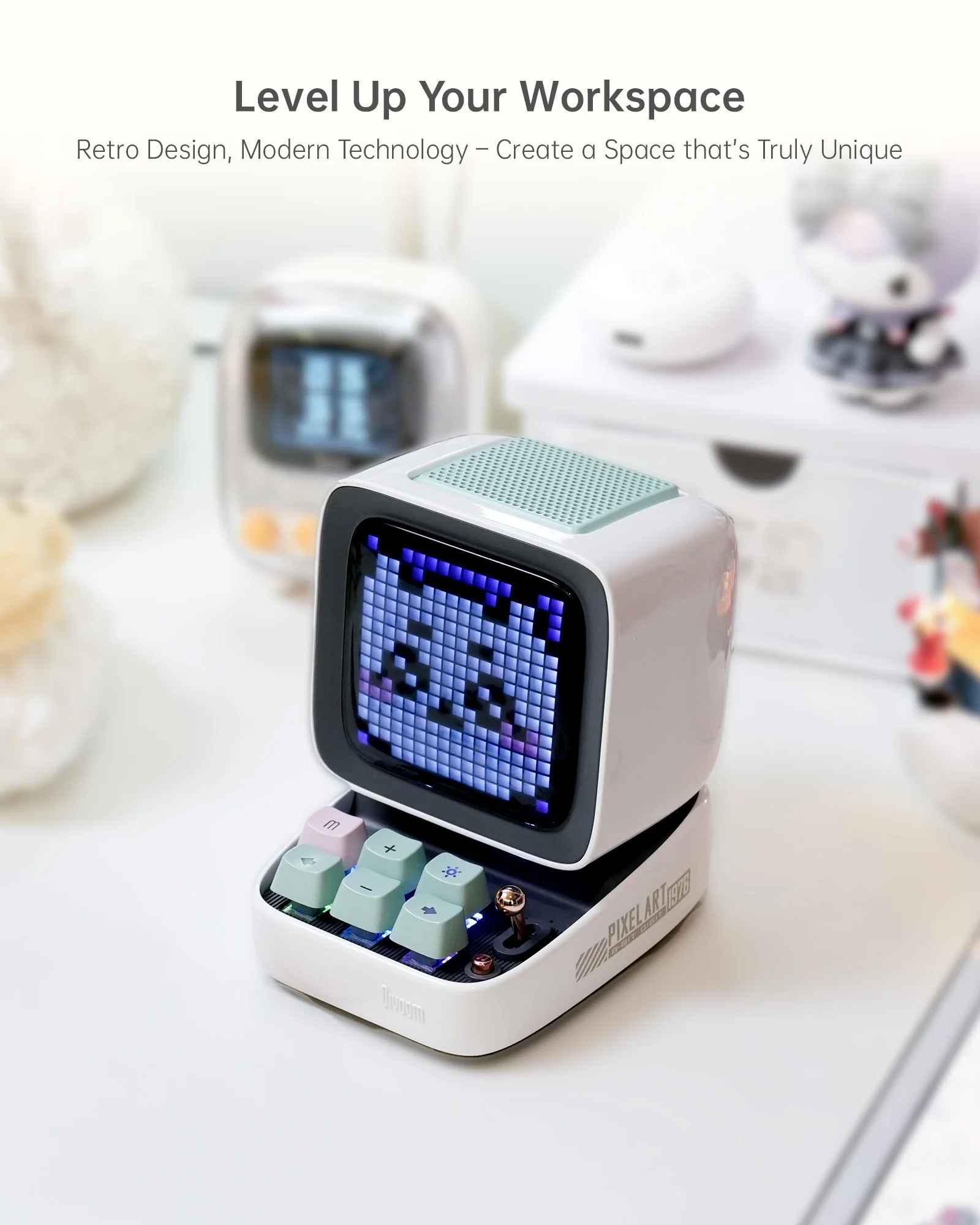 Divoom Ditoo-Pro Speaker Mini Retro Pixel Art Bluetooth Portable